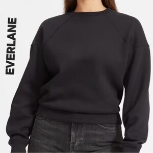 Everlane Organic Cotton Black Crewneck Sweatshirt